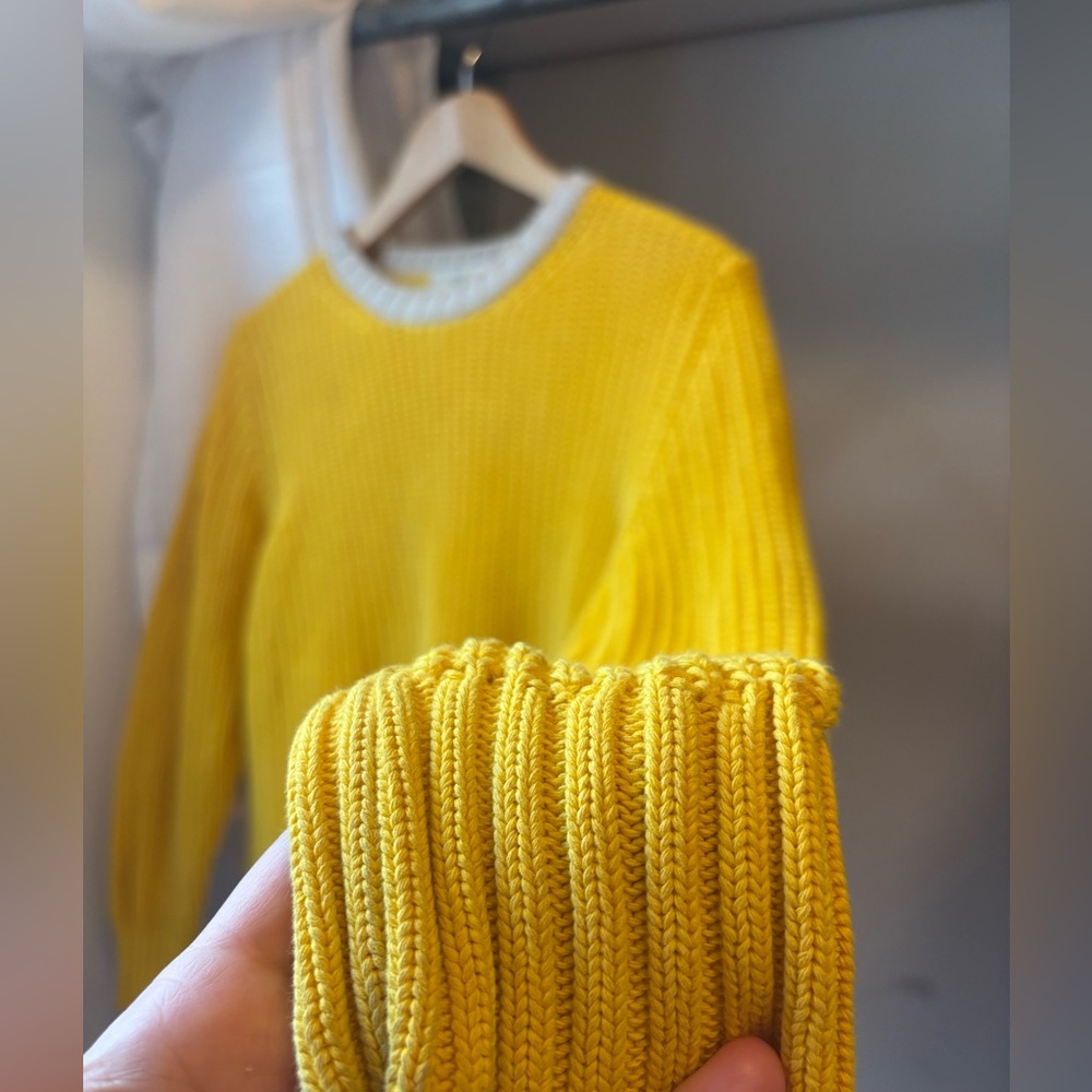 Yellow Knit Sweater by Tiny Big Sister (TINY COTTONS)